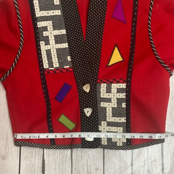 Vintage Lynn Murray  Wool Art to Wear Cropped Jacket - Picture 8 of 16